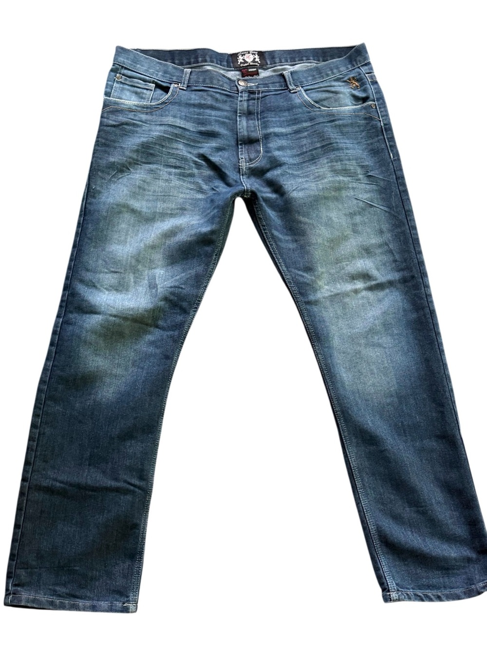 Lions Crest 38 32 Men's Blue Denim Jeans